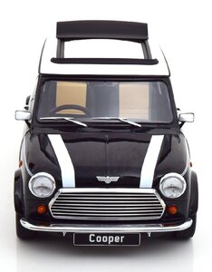 セール　KK scale 1/12 Mini Cooper Sunroof RHD black-metallic/white　ダイキャスト製　ビックスケール