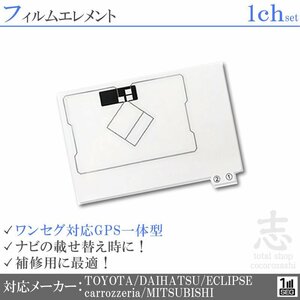 カロッツェリア carrozzeria GPS一体型 ワンセグ フィルムアンテナ フィルムエレメント 載せ替え 補修用 1枚set