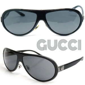 GUCCI■サイドロゴ入りティアドロップサングラス GG1890/S 64□13-125 グッチ　中古USED　ブラック