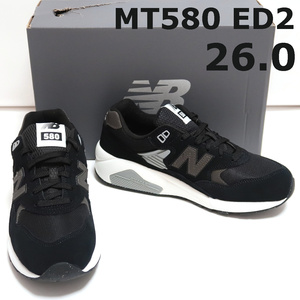 海外限定 26 新品 New Balance MT580 ED2 スニーカー 黒 白 ニューバランス モノトーン