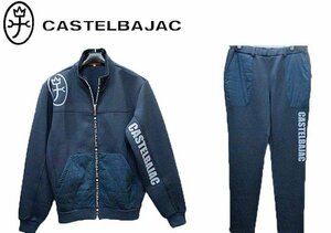 秋冬★48(L)(83～92cm)★\70400〓CASTELBAJACカステルバジャック〓ジャージ異素材使いフルZIP上下セットアップ59