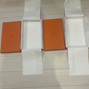 エルメス バッグ　空箱　2箱　34.5×20.5×5 BOX 化粧箱 空き箱 HERMES 保存箱　ケリーカット　箱