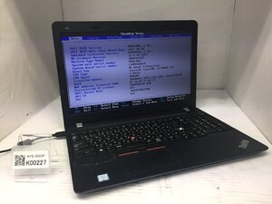 ジャンク/ LENOVO 20H6A0CKJP ThinkPad E570 Intel Core i3-6006U メモリ4.1GB ストレージ無し 【K00227】