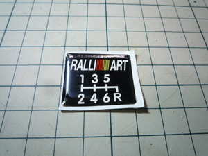 ●●RALLI　ART　ラリーアート●シフトパターン●６F●同封可●