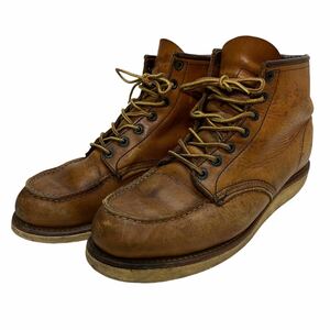 J365 USA製 REDWING WING レッドウィング アイリッシュセッター メンズ ワークブーツ US9 約 27cm ブラウン レザー 本革