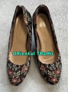 ORiental TRaffic パンプス　24.5cm 花柄　ゴブラン柄