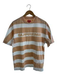 Supreme◆Tシャツ/M/コットン/ピンク/ボーダー