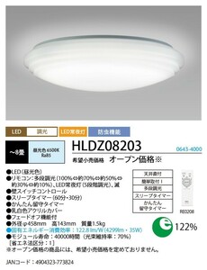 LEDシーリングライト HLDZ08208
