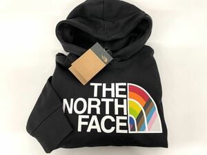 THE NORTH FACE ノースフェイス レディース ロゴ パーカー M カラフル レインボー 裏起毛