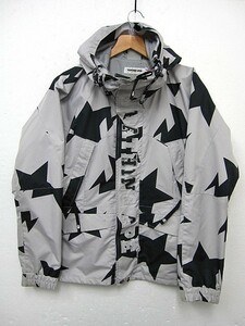 A BATHING APE ア・ベイシング・エイプ /スター スノボー ナイロンジャケット スノーボード フード メンズS■L26036AWS23-220513-40-03