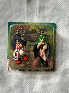 SNK VS CAPCOM ツインフィギュア キーチェーン ナコルル モリガン 未開封品 ゲームキャラクター人形ドールマスコット　サムライスピリッツ