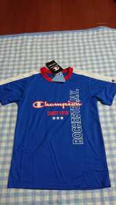 ♪137☆未使用・保管品☆champion☆吸汗速乾　半袖Tシャツ　青140