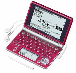 【中古】CASIO Ex-word 電子辞書 XD-SP6700RD 100コンテンツ多辞書 ネイティブ+7ヶ国TTS音声対応 メインパネル+手書き