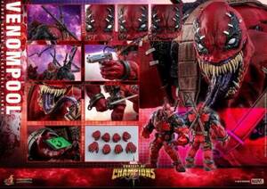 ☆新品☆ HOTTOYSホットトイズ１/６ Marvel オールスターバトル ヴェノムプール フィギュア Venompool (ボーナスアクセサリー付き) VGM35B