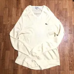 70s IZOD LACOSTE アクリル セーター 黄色 ラコステ 古着