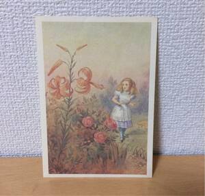 不思議の国のアリス ALICE IN WONDERLAND アリスインワンダーランド アンティーク POST CARD ポストカード 未使用 ヴィンテージ イギリス製