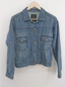 ◇ w closet ダブルクローゼット 長袖 デニム ジャケット Gジャン サイズF ブルー系 レディース E