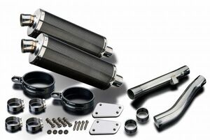 DELKEVIC スリップオンカーボンオーバルマフラー★YAMAHA XJR1300 / SP 1998-2007 350mm KIT0980