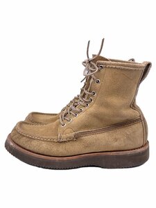 Russell Moccasin◆ラッセルモカシン/レースアップブーツ/US6.5/ベージュ/スウェード/4407/ビブラムソール/9ホール//