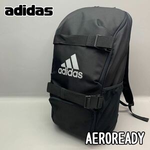 Y■ adidas アディダス AEROREADY エアロレディ リュック ブラック 黒 バックパック デイパック リュックサック ユニセックス 通勤 通学