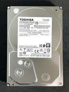 【送料無料】　★ 2TB ★　TOSHIBA / DT01ABA200V　【使用時間：344 ｈ】 稼働少　2023年製　3.5インチ　内蔵HDD　SATA　AVコマンド対応