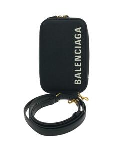 BALENCIAGA◆ショルダーバッグ/レザー/BLK/618189