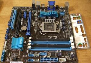 ASUS INTEL Z77 LGA1155 MicroATXマザー P8Z77-M 即決! 46_077