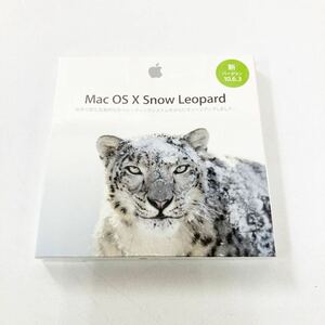 ★1円 〜 【未開封品】 Apple Mac OS X Snow Leopard バージョン10.6.3 MC573J/A インストールDVD 売り切り！