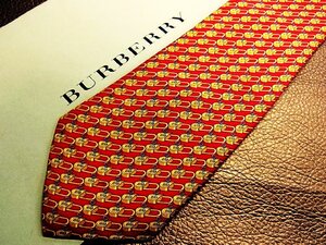 ★良品★3R00558【BURBERRY】バーバリー「南京錠 鍵 柄」ネクタイ