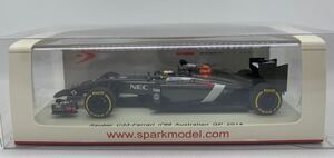 ◆未展示品！1/43 Sauber / ザウバー C33 Ferrari #99 2014年オーストラリアGP