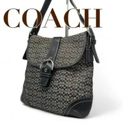 COACH コーチ　ショルダーバッグ　T8　キャンバス　ソーホー　6376　黒