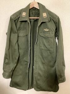 航空自衛隊　空挺服　上衣　1号　 ミリタリージャケット　実物　サバゲー　ビンテージ　レトロ　古着　メンズ　1965年　