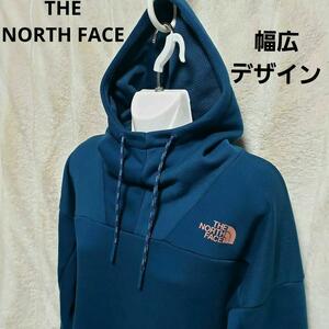 古着 THE NORTH FACE フード付きパーカー 青 レディース 送料込み