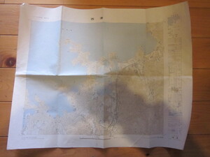 古地図　西津　5万分の1地形図◆昭和４３年◆福井県　滋賀県
