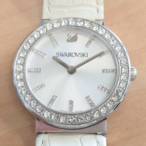 65968 動作品 スワロフスキー SWAROVSKI 腕時計 レディース ラインストーン 1185826 ステンレス SS 箱付