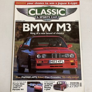 B2790　2002「CLASSIC AND SPORTSCAR」英国旧車雑誌　英国車 雑誌 旧車　ビンテージ　クラシックカー　自動車