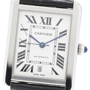 カルティエ CARTIER W5200027 タンクソロXL デイト 自動巻き メンズ 良品 _849857