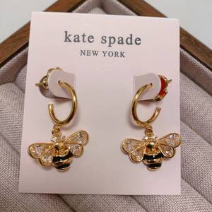 新品未使用　Kate Spade ケイトスペード　ミツバチ ドロップピアス