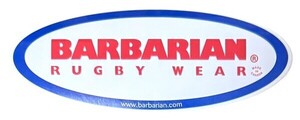 希少 バーバリアン ステッカー BARBARIAN RUGBY WEAR STICKER オーバル ラグビー ウェア ラガーシャツ コレクション シール カスタム 新品