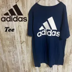 【C16】adidasアディダスビッグロゴTeeネイビー