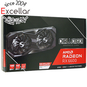 【中古】ASRock製グラボ Radeon RX 6600 Challenger D 8GB PCIExp 8GB 元箱あり [管理:1050021119]