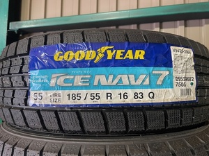 年度落ち新品スタッドレス　1本より　185/55R16　グッドイヤー　ナビ　7