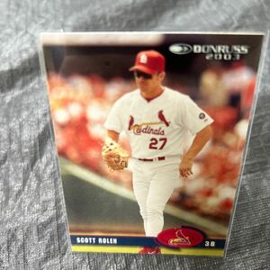 2003 Donruss スコットローレン　セントルイスカージナルス　Scott Rolen ST Cardinals No.346