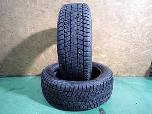 RK5905【送料無料225/55R18】2本 ブリヂストン ブリザック DM-V3 中古スタッドレス エクリプスクロス アウトランダーなどに ≪即決≫