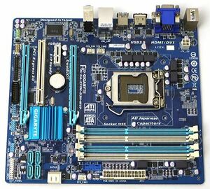 【中古】GIGABYTE MicroATXマザーボード GA-Z77M-D3H-MVP [管理:1050014152]