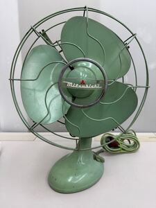 DM☆ ジャンク Mitsubishi A.C. ELECTRIC FAN レトロ扇風機 扇風機 昭和レトロ アンティーク 三菱 レトロ インテリア コレクション