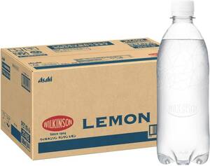  アサヒ飲料 MS+B ウィルキンソン タンサン レモン ラベルレスボトル 500ml×24本[炭酸水]