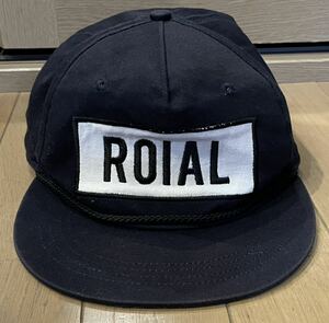 ROIAL レトロ タイプ ベース ボール キャップ ブラック 黒 ロイアル 野球 帽子