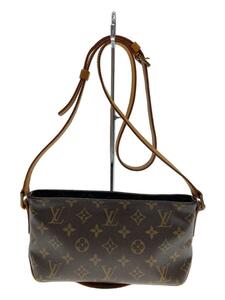 LOUIS VUITTON◆トローター_モノグラム・キャンバス_BRW/PVC/BRW