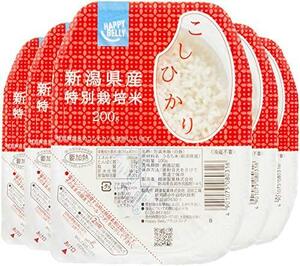 [ブランド]Happy Belly パックご飯 新潟県産 特別栽培米 こしひかり 200g×5個(白米)